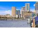 Waterfront view of city skyline showing high-rise buildings at 72 Adalia Ave, Tampa, FL 33606
