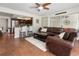 Open concept living room flows into the kitchen and dining area, perfect for entertaining at 102 23Rd St, Belleair Beach, FL 33786