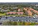 Stunning aerial view of waterfront condos with a private marina and boat slips available for residents and water enthusiasts alike at 1800 Mariner Dr # 9, Tarpon Springs, FL 34689