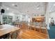 Bright community meeting room with a well-equipped kitchen and comfortable seating arrangements for community events and gatherings at 1800 Mariner Dr # 9, Tarpon Springs, FL 34689