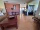 Inviting living room featuring wood-look floors, comfortable seating, and an open layout at 2331 Belleair Rd # 527, Clearwater, FL 33764