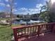 Scenic water view from a wooden deck, enhancing the serene and natural setting of the property at 2331 Belleair Rd # 527, Clearwater, FL 33764