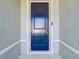 Close up of a modern style front door at 35524 Quartz Lake Dr, Zephyrhills, FL 33541