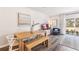 Cozy dining area with a wooden table, stylish seating, and decor at 4117 Goldheart Blvd, Bradenton, FL 34208
