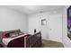 Bedroom featuring gray walls, a modern bed frame, and closet at 7210 N Manhattan # 1822, Tampa, FL 33614