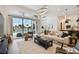 Spacious living room with a view of the pool at 978 Signet Dr, Apollo Beach, FL 33572