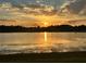 Golden sunset reflecting on lake at 1301 Jen Ma Jo Ln, Lutz, FL 33549