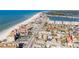 Aerial view of beachside property; offering proximity to beach, roadways, stores and local attractions at 146 175Th Terrace E Dr, Redington Shores, FL 33708