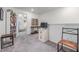 Bedroom featuring modern decor, carpeted floors, walk-in closet, and natural light at 21404 Darter Rd, Land O Lakes, FL 34638