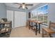 Bright kitchen nook with a farmhouse style table at 2180 Clover Hill Rd, Palm Harbor, FL 34683