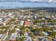 Elevated view displaying the property's location amongst a community near the bay and a variety of local amenities at 2530 Sunset Dr, Largo, FL 33770