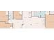 Detailed floor plan showcasing layout, including a spacious living room, kitchen, and bedrooms at 2530 Sunset Dr, Largo, FL 33770