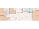Detailed floor plan showcasing the layout, including a spacious living room, kitchen, and bedrooms at 2530 Sunset Dr, Largo, FL 33770