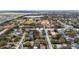 Real estate aerial view of a neighborhood near parks and a lake at 2832 W Bay Haven Dr, Tampa, FL 33611