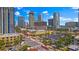 Panoramic aerial view showcases a vibrant downtown with modern high-rise buildings and city streets at 400 4Th S Ave # 704, St Petersburg, FL 33701