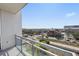 Balcony with clear city views and contemporary railing at 400 4Th S Ave # 704, St Petersburg, FL 33701