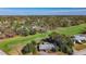 Beautiful aerial view of a home on a lush golf course at 4100 Narvarez S Way, St Petersburg, FL 33712