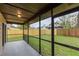 Covered and screened patio overlooking fenced backyard at 415 Bloomingfield Dr, Brandon, FL 33511