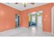 Spacious room with tile floors, connecting to kitchen, Gathering and living areas at 4804 N 10Th St, Tampa, FL 33603