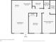 Floor plan of a home showcasing the layout of rooms, including the kitchen and bedrooms at 6141 Chesham Dr # 7, New Port Richey, FL 34653