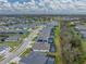 An aerial view showcases the property in a desirable community with easy access to local amenities and natural landscapes at 12811 Wheatgrass Ct, Parrish, FL 34219