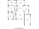 Home floor plan showing the layout of the rooms, including bedrooms, bathrooms, living room, dining area and kitchen at 138 Edgewater Ter, Dunedin, FL 34698
