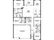 Detailed floor plan layout showcasing the spacious design of the home at 17468 Whiskey Creek Trl, Parrish, FL 34219