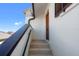 A close-up view of the entryway showing secure access to 2nd floor unit at 2462 Kingfisher Ln # J203, Clearwater, FL 33762