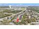 Aerial view showcasing the neighborhood's proximity to Tampa Premium Outlets and surrounding amenities at 25325 Welsh Poppy Way, Land O Lakes, FL 34639