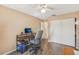Office featuring a desk, chair, and closet at 2717 Warwick Ter, Palm Harbor, FL 34685