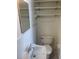 Small bathroom featuring updated vanity and a toilet at 3641 Dickens Dr, Holiday, FL 34691
