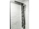 Close-up of a modern shower system with sleek design and textured wall tiles at 4036 Cortez Dr # A, Tampa, FL 33614