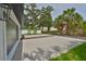 The driveway leads to a spacious garage with neatly landscaped accents at 418 W Frances Ave # 1, Tampa, FL 33602
