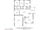 Detailed floor plan showing layout with dimensions for bedrooms, living room, kitchen, and other areas at 5611 Venetian Ne Blvd, St Petersburg, FL 33703