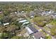 A neighborhood scene shows houses with mature trees that line the streets and fill the back yards at 200 W Louisiana Ave, Tampa, FL 33603