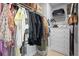 Organized walk-in closet with clothes rack and a white chest of drawers providing ample storage space at 111 N 12Th St # 1314, Tampa, FL 33602