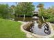Canal with a boat dock surrounded by lush green foliage at 112 Rose St, Venice, FL 34293