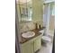 Bathroom featuring a vanity, tile flooring, framed mirror, and a shower-tub combo at 11251 80Th Ave # 210, Seminole, FL 33772