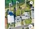Aerial view of property showing house footprint and proximity to the water at 1310 Boca Ciega Isle Dr, St Pete Beach, FL 33706