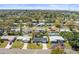Residential neighborhood aerial view at 1464 S Evergreen Ave, Clearwater, FL 33756