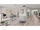 Bright and airy living room with modern flooring and neutral decor throughout at 1464 S Evergreen Ave, Clearwater, FL 33756