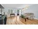 Bright living room with hardwood floors and neutral decor, creating a cozy atmosphere at 2170 Americus S Blvd # 6, Clearwater, FL 33763