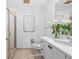 Clean and bright bathroom with a glass-enclosed shower and modern vanity at 1208 E Kennedy Blvd # 1019, Tampa, FL 33602