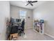 Bedroom with carpet flooring, ceiling fan, and natural lighting at 1308 Syrah Dr, Oldsmar, FL 34677