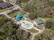 Aerial view of community park features splashpad, playground, and picnic areas at 1308 Syrah Dr, Oldsmar, FL 34677