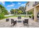 Spacious backyard with a fire pit, perfect for outdoor gatherings and entertainment at 3018 N 164Th Pl, Clearwater, FL 33760