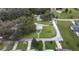 Home with an expansive yard and a unique walkway design at 38055 Avion Dr, Zephyrhills, FL 33542