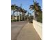 Picturesque street view lined with palm trees, manicured hedges, and well-maintained sidewalks at 4570 Overlook Ne Dr # 282, St Petersburg, FL 33703