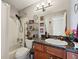 Cozy bathroom with shower-tub combination and granite countertop at 4842 Coquina Key Se Dr # B, St Petersburg, FL 33705