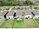 Aerial view of neighborhood homes with well-maintained yards and fenced backyards at 4943 Wild Senna Blvd, Tampa, FL 33619